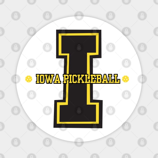 Iowa Varsity Pickleball Logo Wear Magnet by Hayden Mango Collective 